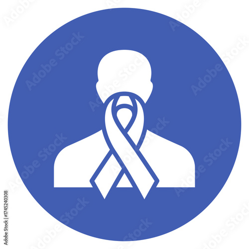 Cancer Survivor icon vector image. Can be used for Chemotherapy.