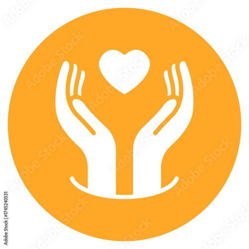 Healing Hands icon vector image. Can be used for Chemotherapy.