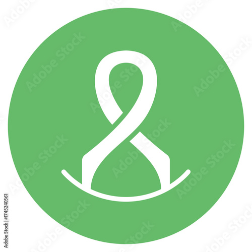 Cancer Symbol icon vector image. Can be used for Chemotherapy.