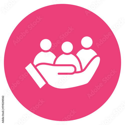 Caring Community icon vector image. Can be used for Chemotherapy.