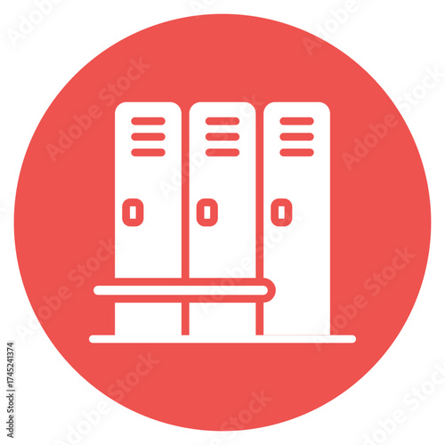 Locker Room icon vector image. Can be used for Rugby.