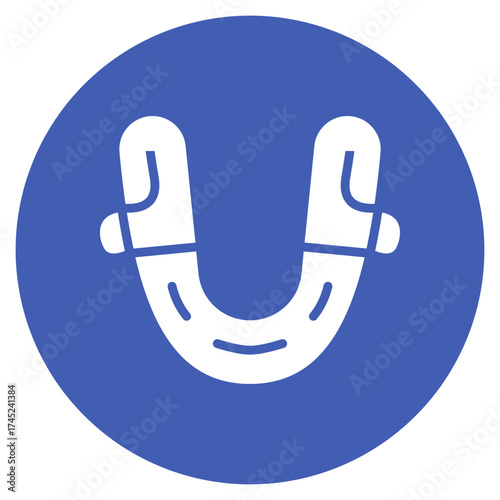 Mouth Guard icon vector image. Can be used for Rugby.