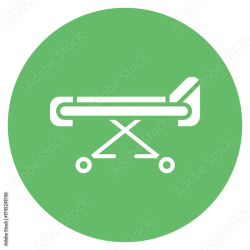 Stretcher icon vector image. Can be used for Rugby.