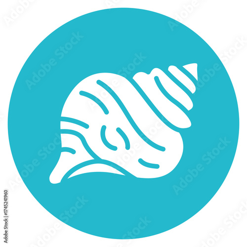 Conch Shell icon vector image. Can be used for Ocean.