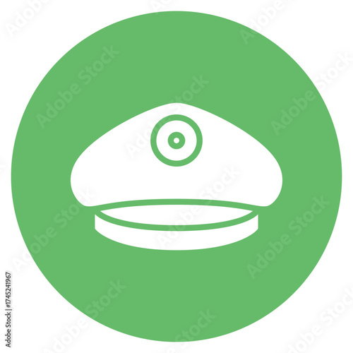 Captain Cap icon vector image. Can be used for Ocean.