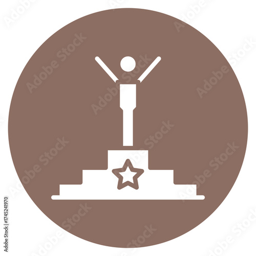 Winner icon vector image. Can be used for Rugby.