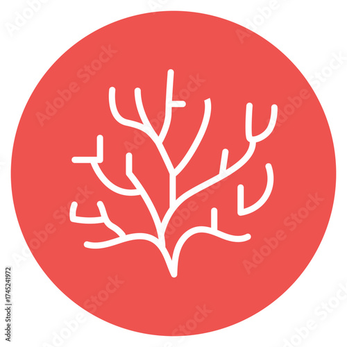 Coral icon vector image. Can be used for Ocean.