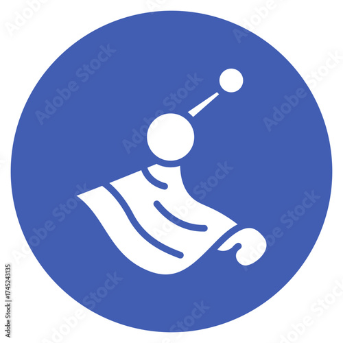Silk icon vector image. Can be used for Fabric Features.