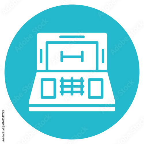 Teller icon vector image. Can be used for Supermarket.