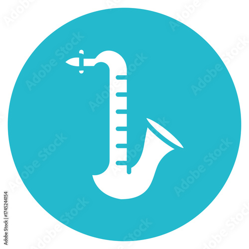 Saxophone icon vector image. Can be used for Instrument.