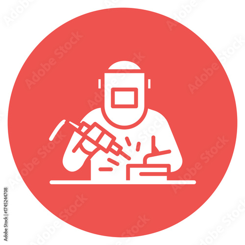 Welding icon vector image. Can be used for Manufacturing.
