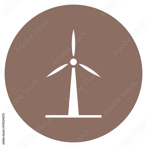 Wind Turbine icon vector image. Can be used for Manufacturing.