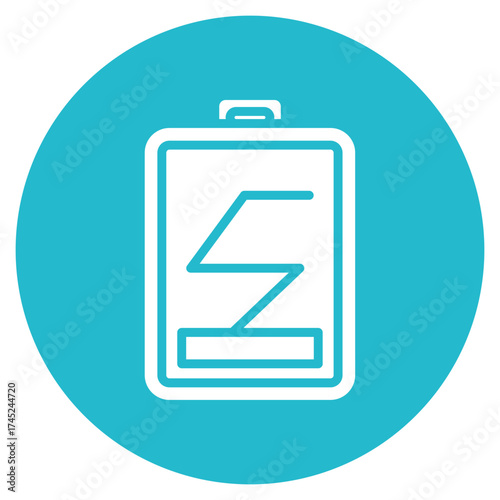 Battery Duration icon vector image. Can be used for Battery and Power.