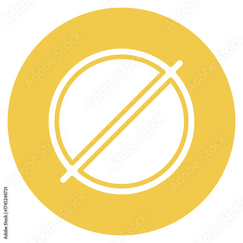 Banned icon vector image. Can be used for Battery and Power.