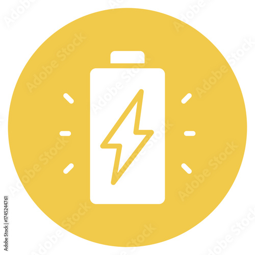 Charge Battery icon vector image. Can be used for Battery and Power.