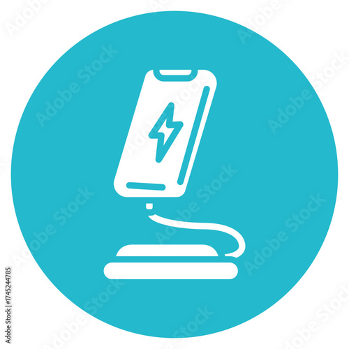 Charging Stand icon vector image. Can be used for Battery and Power.