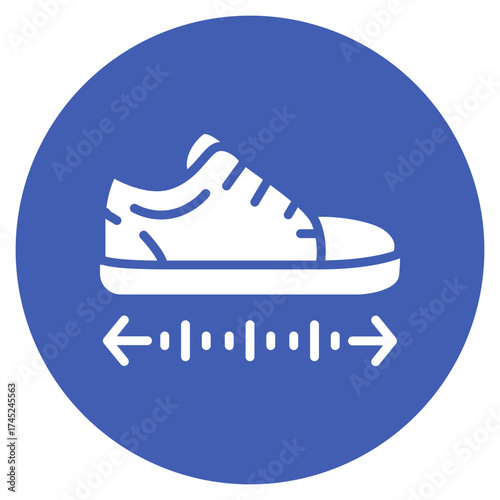 Shoe Size icon vector image. Can be used for Shoemaker.
