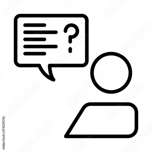 Customer Support icon line