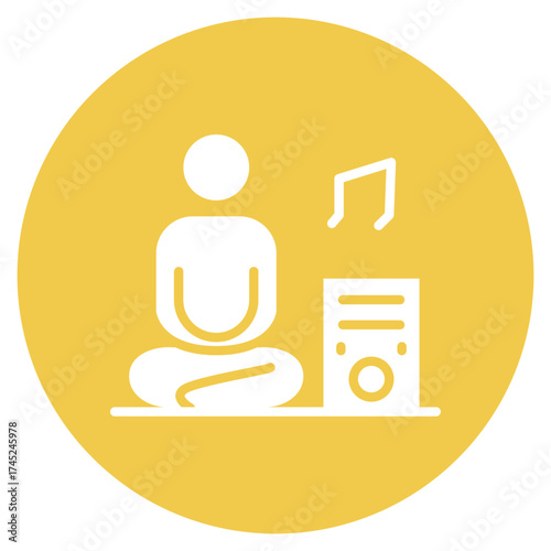 Music icon vector image. Can be used for Art and Craft Supplies.