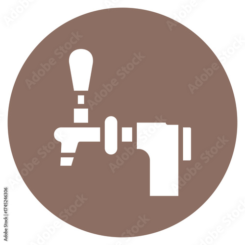 Beer Tap icon vector image. Can be used for Oktoberfest.