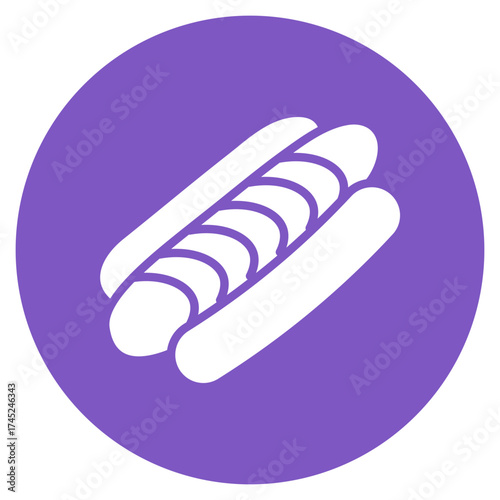 Hot Dog icon vector image. Can be used for Oktoberfest.