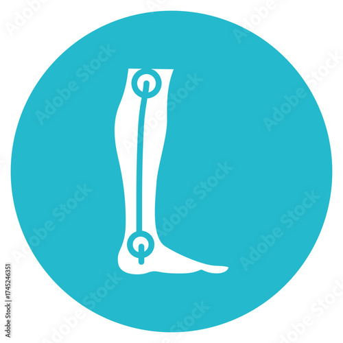Leg icon vector image. Can be used for Oktoberfest.