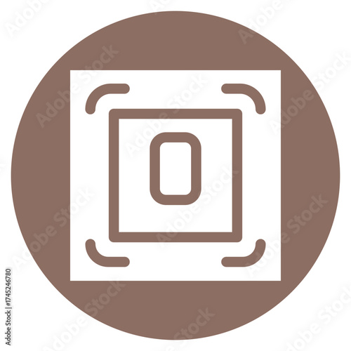 Biometric Cpu icon vector image. Can be used for Biometrics.