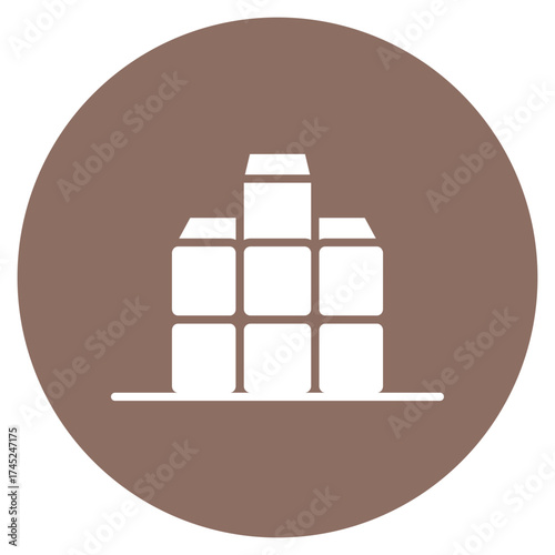 Blocks icon vector image. Can be used for Baby Shower.