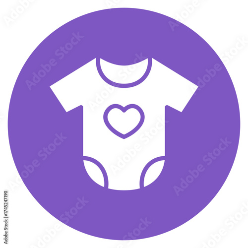 Baby Shirt icon vector image. Can be used for Baby Shower.