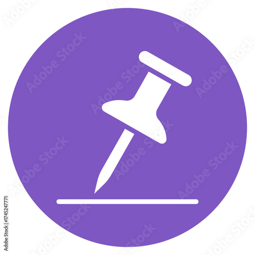 Fallen Pin icon vector image. Can be used for Bowling.