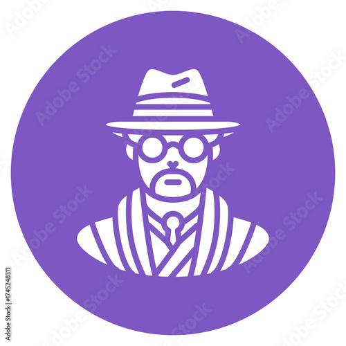 Historian icon vector image. Can be used for Diversity.