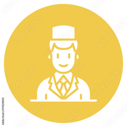 Hotel Manager icon vector image. Can be used for Diversity.