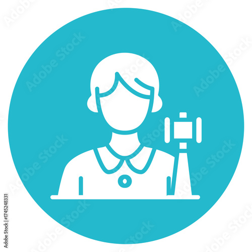 Judge icon vector image. Can be used for Diversity.