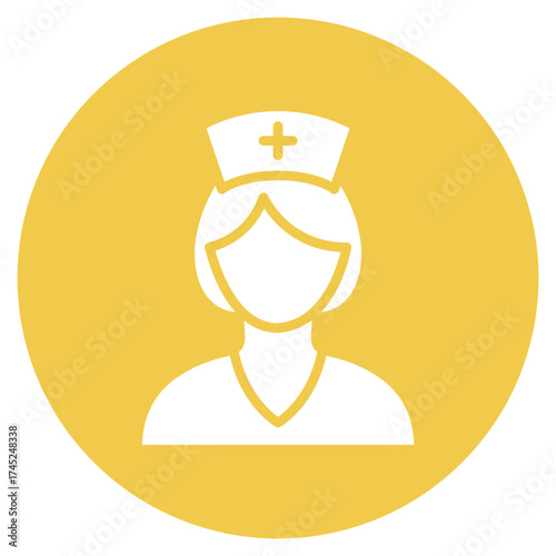 Nurse icon vector image. Can be used for Diversity.