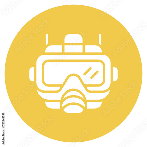 Diving Mask icon vector image. Can be used for Beach Resort.