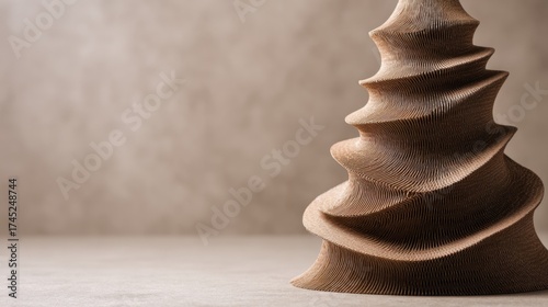 Chic wooden tree decor design