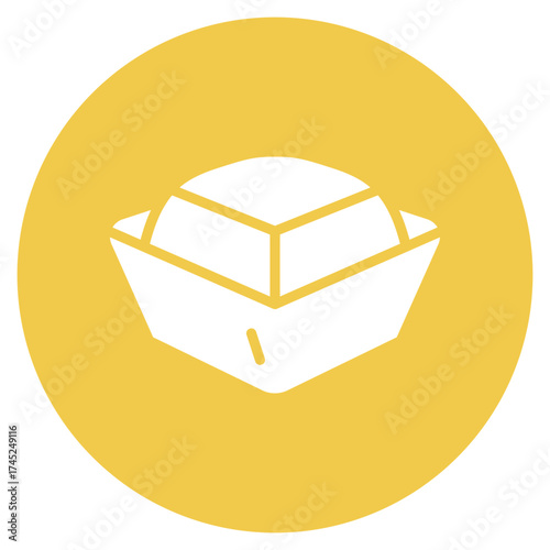 Gold Ingot icon vector image. Can be used for Luxury.