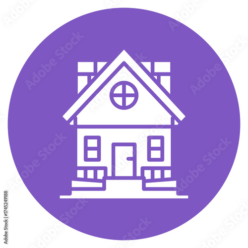 Mansion icon vector image. Can be used for Luxury.