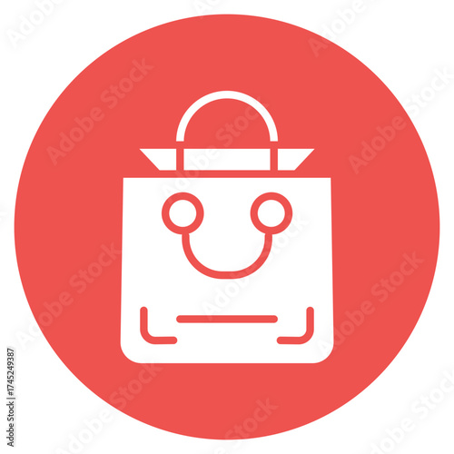 Shopping Bag icon vector image. Can be used for Luxury.