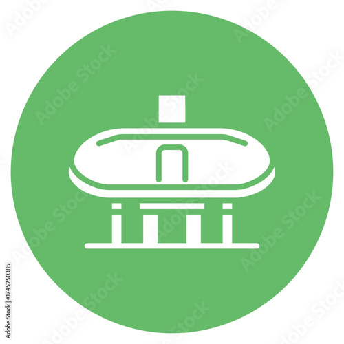 Poker Table icon vector image. Can be used for Casino.