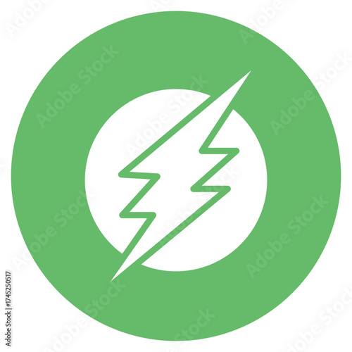 Bolt icon vector image. Can be used for Mettalurgy.