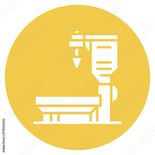 Galvanizing icon vector image. Can be used for Mettalurgy.