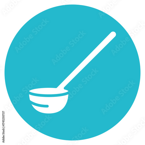 Ladle icon vector image. Can be used for Mettalurgy.