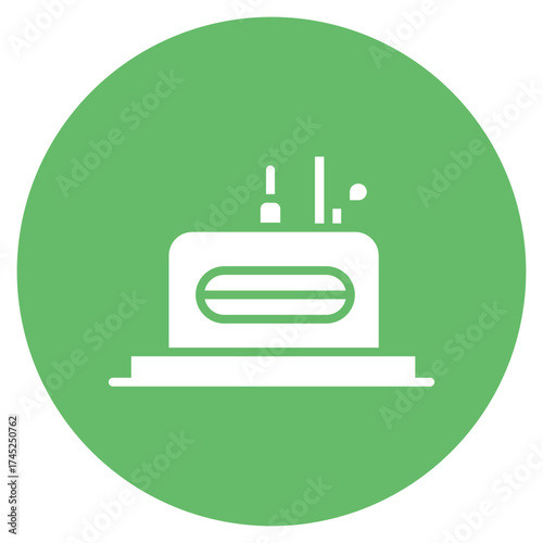 Oxygen Furnance icon vector image. Can be used for Mettalurgy.