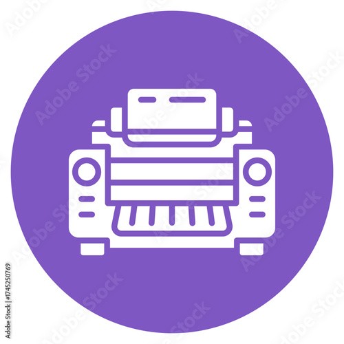 Rolling Machine icon vector image. Can be used for Mettalurgy.