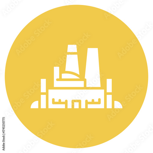 Sinter Plant icon vector image. Can be used for Mettalurgy.