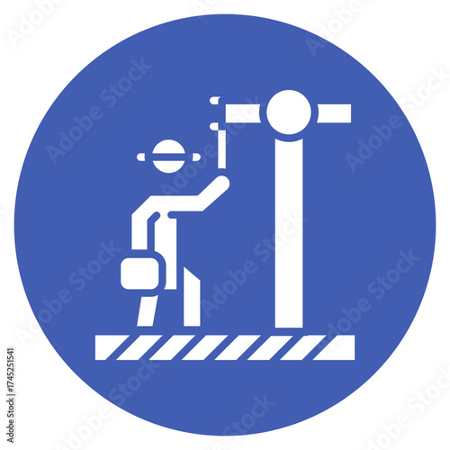 Steelyard icon vector image. Can be used for Construction Tools.