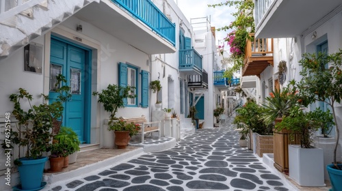 Fototapeta Naklejka Na Ścianę i Meble -  Coastal village streets