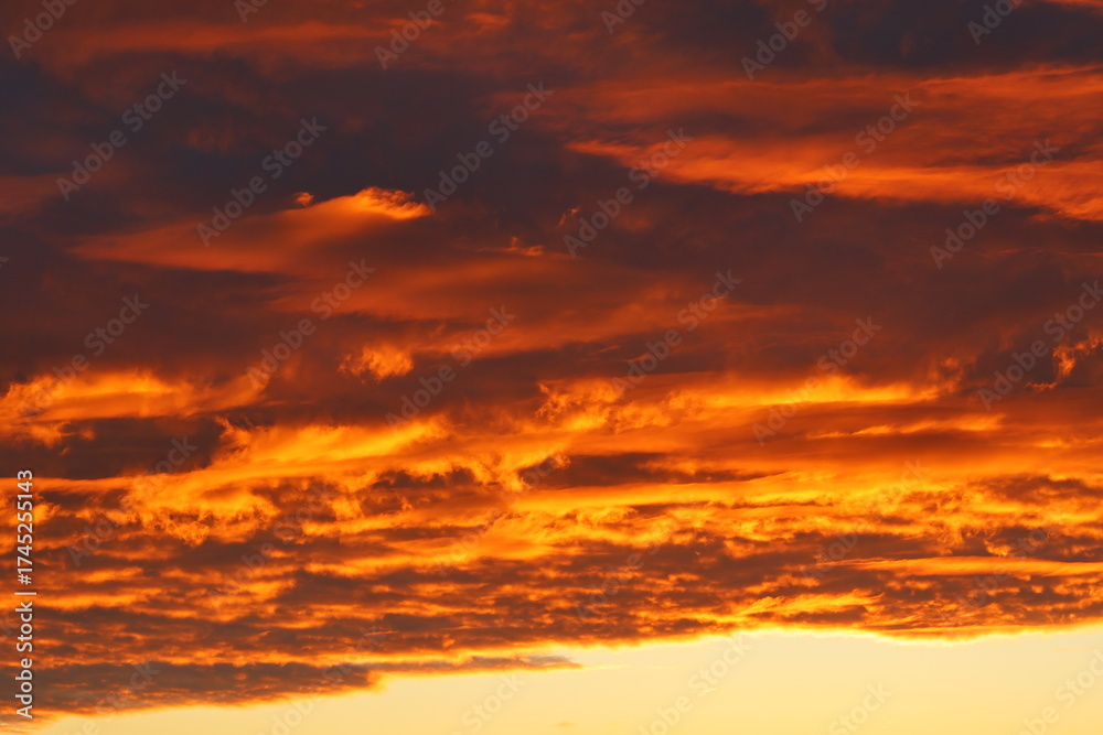 Fototapeta premium sunset in the clouds