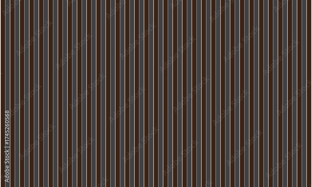 Obraz premium Dark Brown and Gray Vertical Stripes Pattern Background